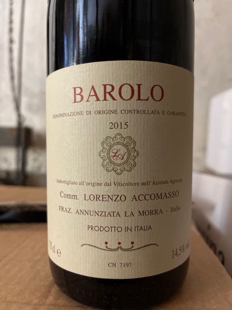 2015 Lorenzo Accomasso Barolo - CellarTracker
