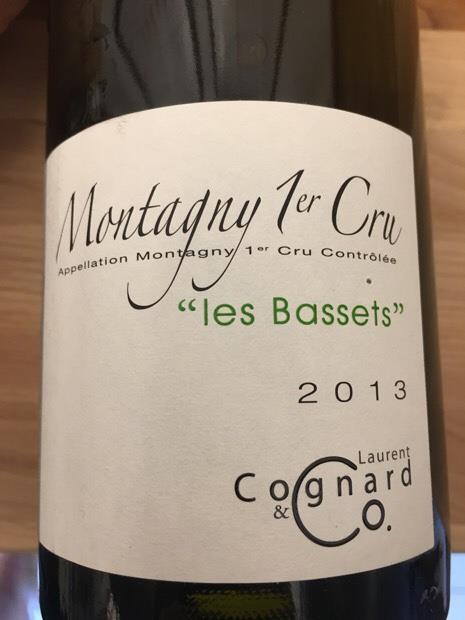 2011 Domaine Laurent Cognard Montagny 1er Cru Les Bassets - CellarTracker