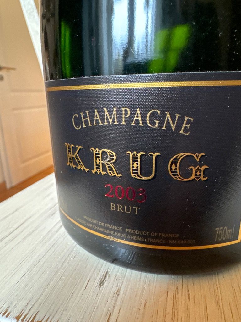 2003 Krug Champagne Vintage Brut - CellarTracker