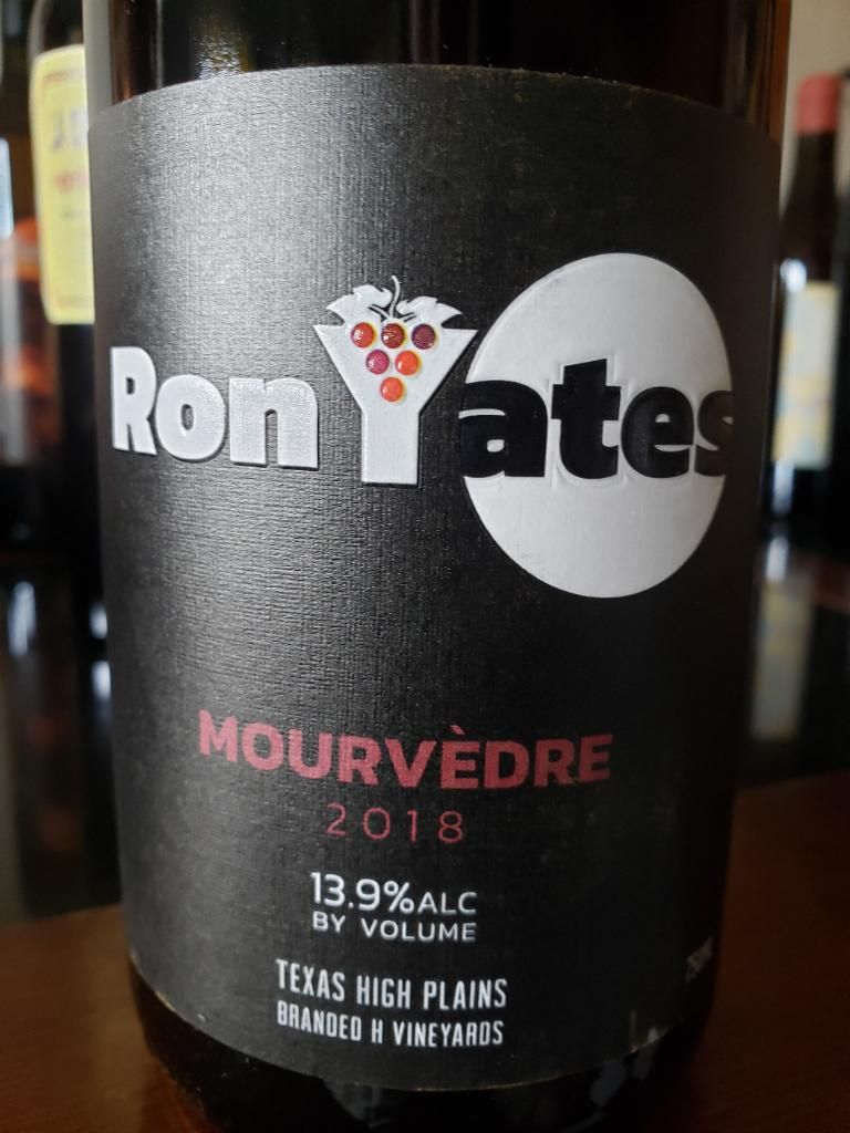 2017 Ron Yates Mourvèdre Bingham Family Vineyards, USA, Texas, Texas ...