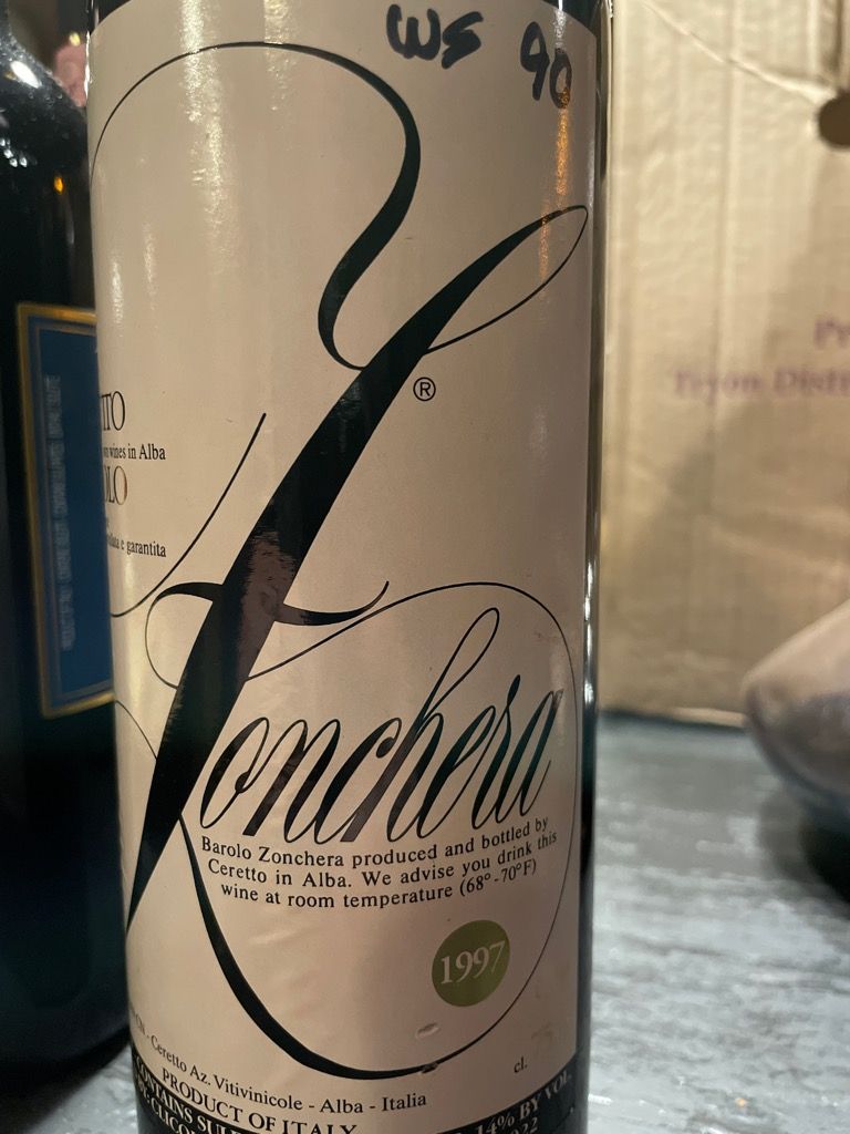 1997 Ceretto Barolo Zonchera - CellarTracker