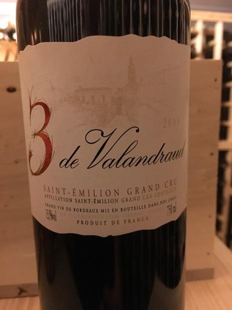 2015 Château Valandraud 3 de Valandraud - CellarTracker