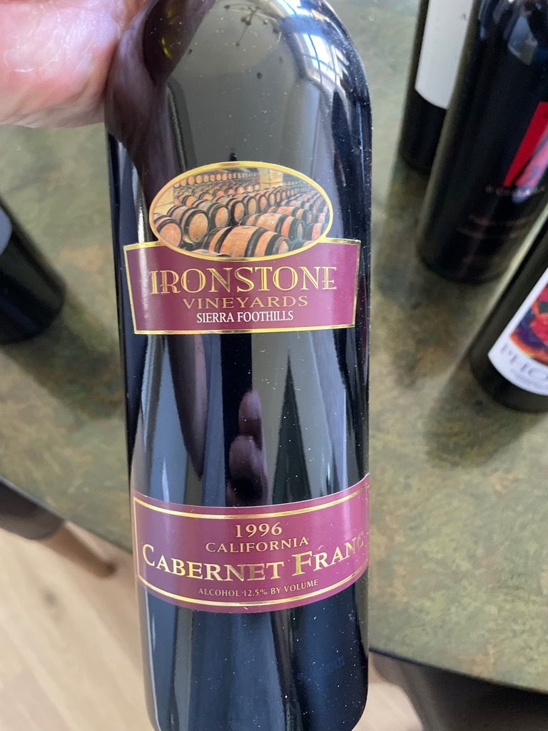 1995 Ironstone Vineyards Franc, USA, California CellarTracker