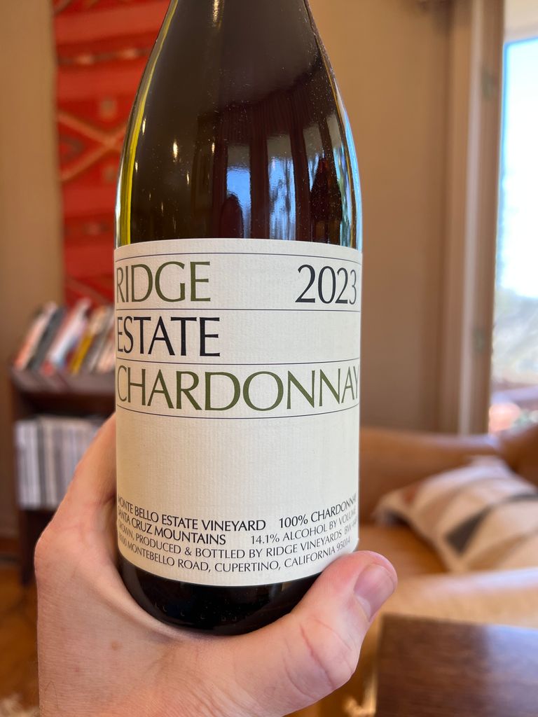 2023 Ridge Chardonnay Estate - CellarTracker