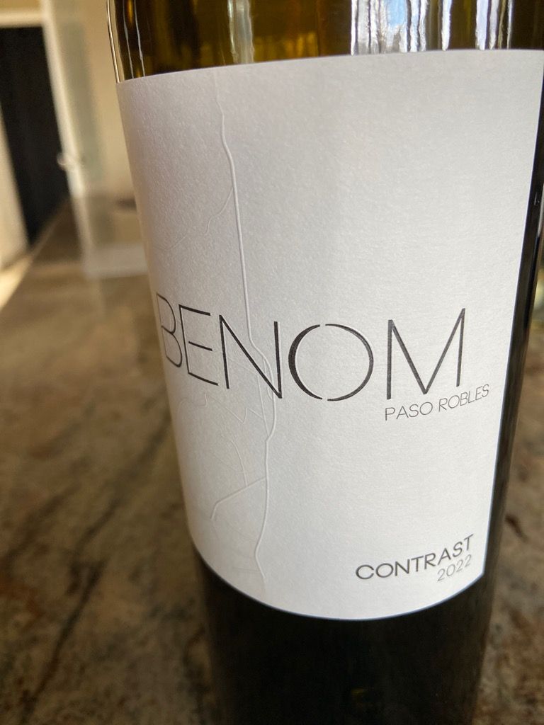 2022 Benom Wines Contrast, USA, California, Central Coast, Paso Robles ...