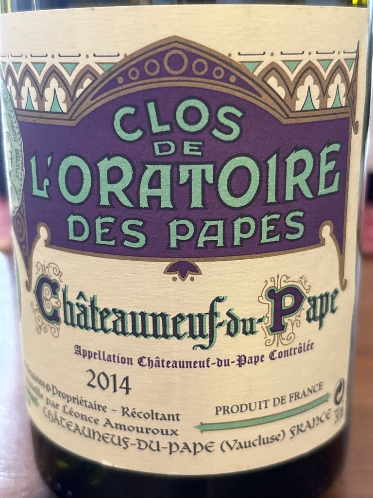 2014 Clos de l'Oratoire des Papes Châteauneuf-du-Pape Blanc
