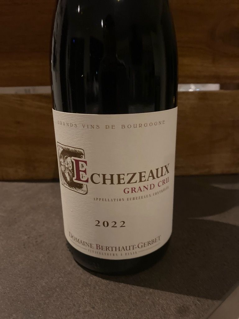 2022 Domaine Berthaut-Gerbet Echezeaux - CellarTracker