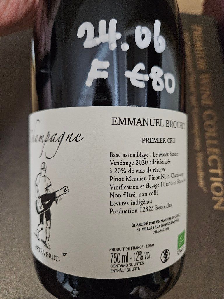 エマニュエル ブロシェ ル モン ブノワ 2020 CHAMPAGNE EMMANUEL BROCHET（シャンパーニュ エマニュエル