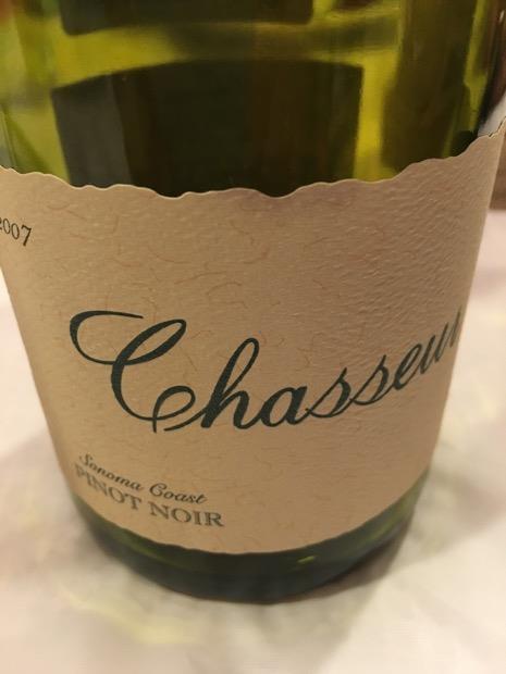 2007 Chasseur Pinot Noir Sonoma Coast CellarTracker