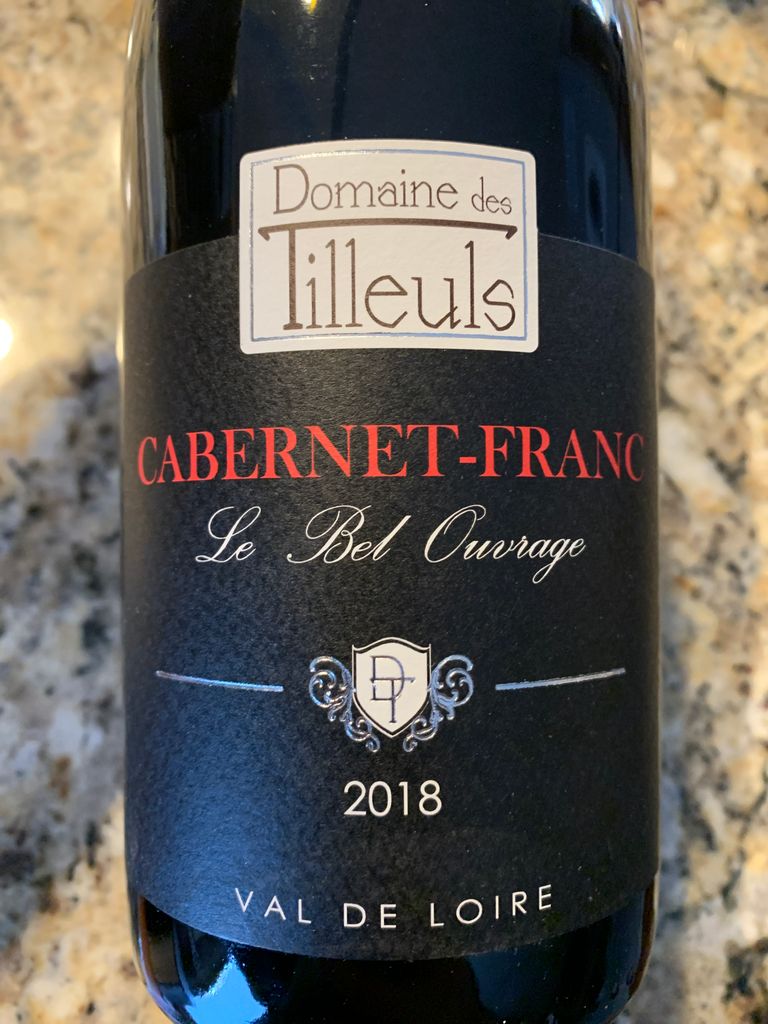 2020 Domaine des Tilleuls Cabernet Franc Val de Loire Le Bel Ouvrage