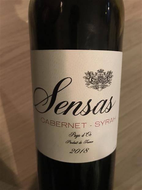 2016 Sensas Vin de Pays d'Oc Cabernet - Syrah - CellarTracker