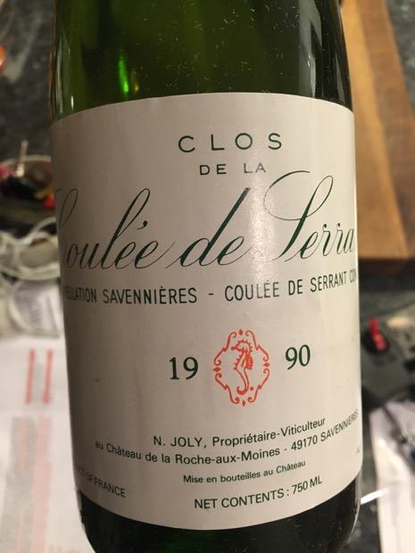 1990 Nicolas Joly Clos de la Coulée de Serrant - CellarTracker