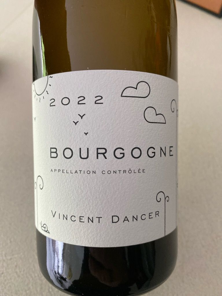 ヴァンサン・ダンセール　ブルゴーニュ・ブラン　2022 2022 Vincent Dancer Chardonnay Bourgogne - CellarTracker