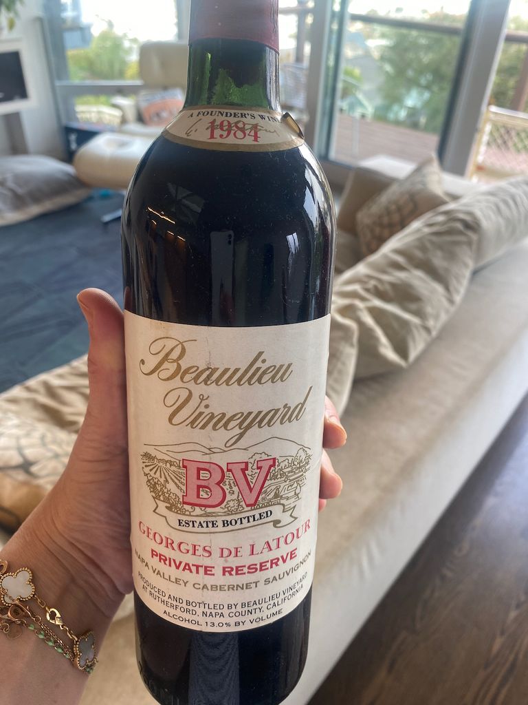 1984 Beaulieu Vineyard Cabernet Sauvignon Georges de Latour