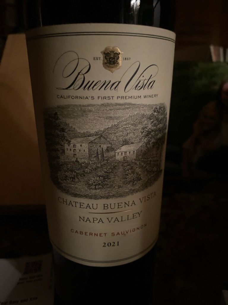 2021 Buena Vista Cabernet Sauvignon Chateau Buena Vista Napa