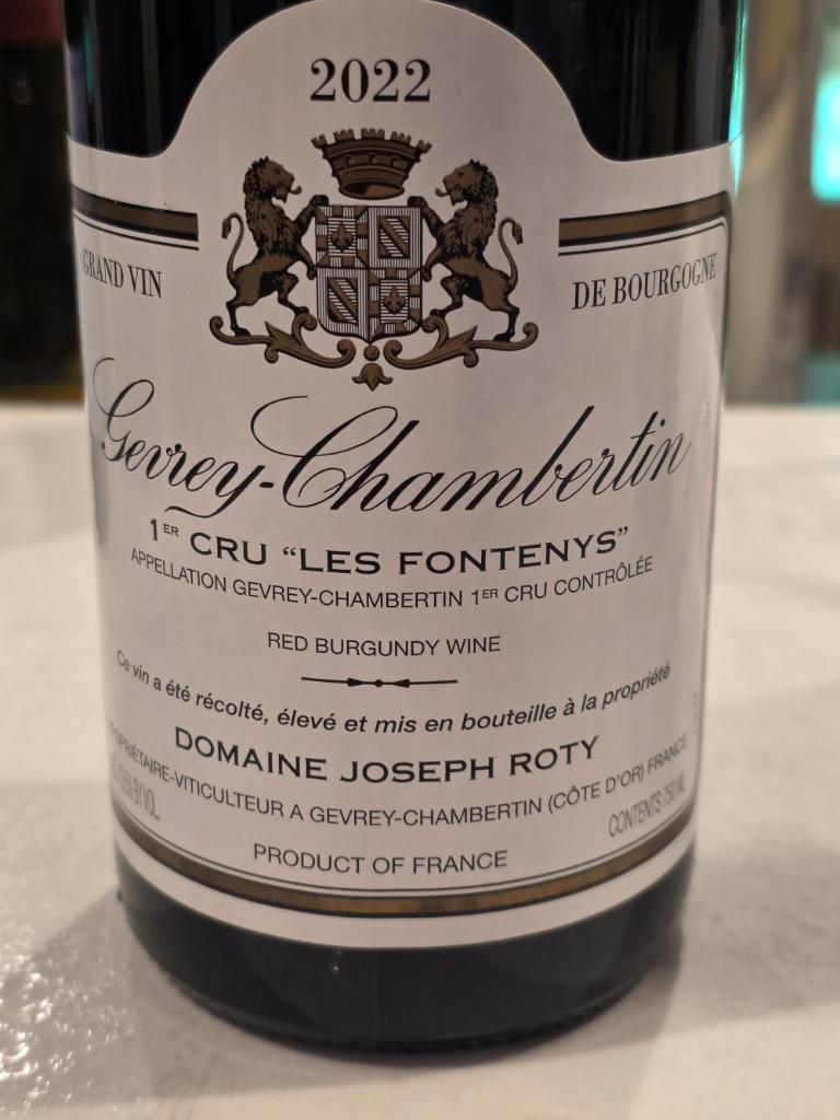 2012 Domaine Joseph Roty Gevrey-Chambertin 1er Cru Fontenys