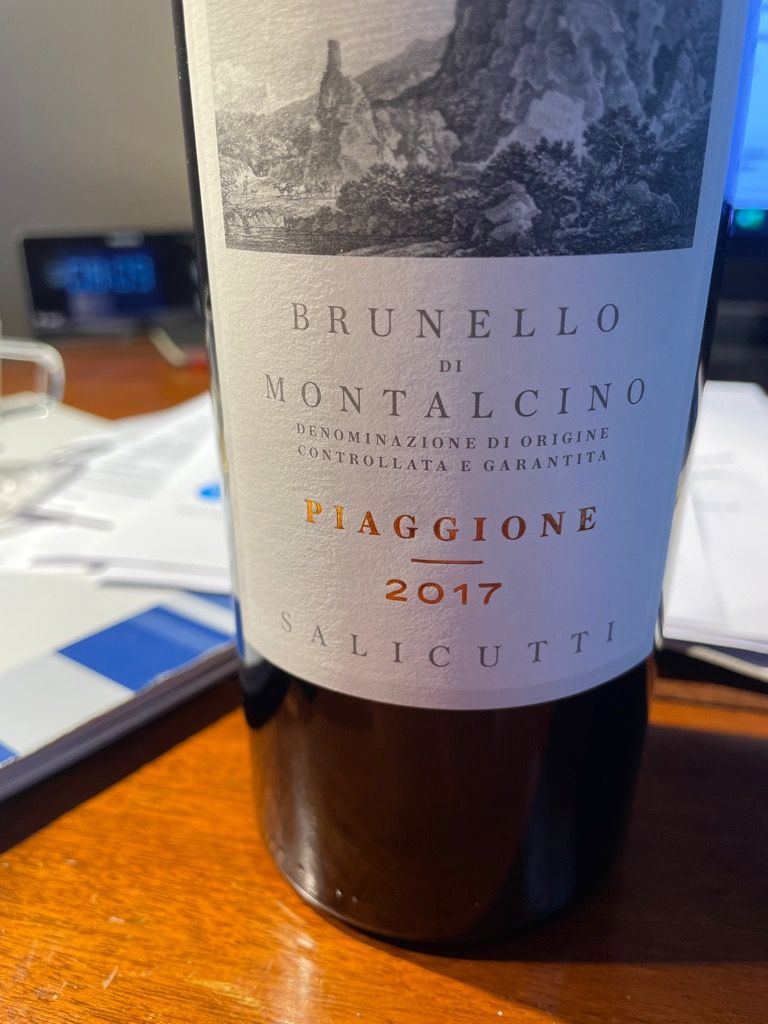 2017 Podere Salicutti Brunello di Montalcino Piaggione, Italy, Tuscany ...