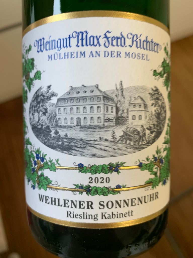 2021 Weingut Max Ferd Richter Wehlener Sonnenuhr Riesling Kabinett 