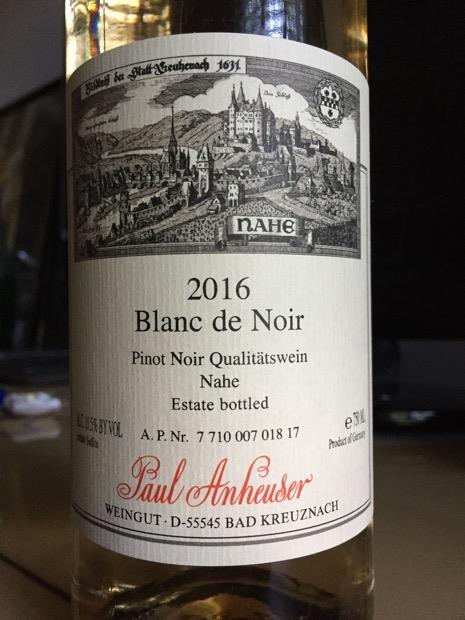 2015 Paul Anheuser Pinot Noir Blanc de Noir CellarTracker