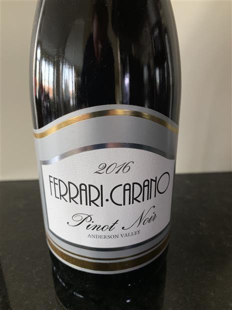 2016 Ferrari-Carano Pinot Noir Anderson Valley, USA, California, North ...