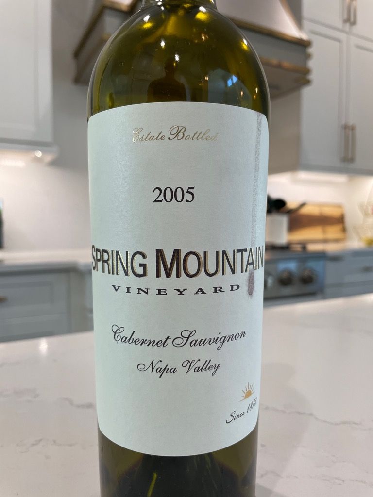 Pride Mountain Vineyards CS 2005 2004 Pride Mountain Vineyards