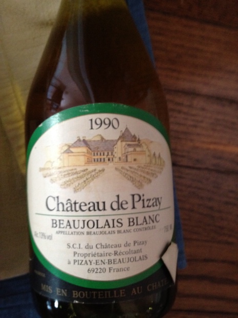 ワイン 1990 Chateau de Pizay Beaujolais Nouveau 1990 Château de Pizay Beaujolais Blanc - CellarTracker