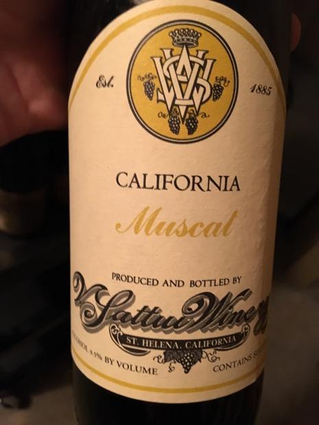 1995 V. Sattui Winery Muscat, USA, California - CellarTracker