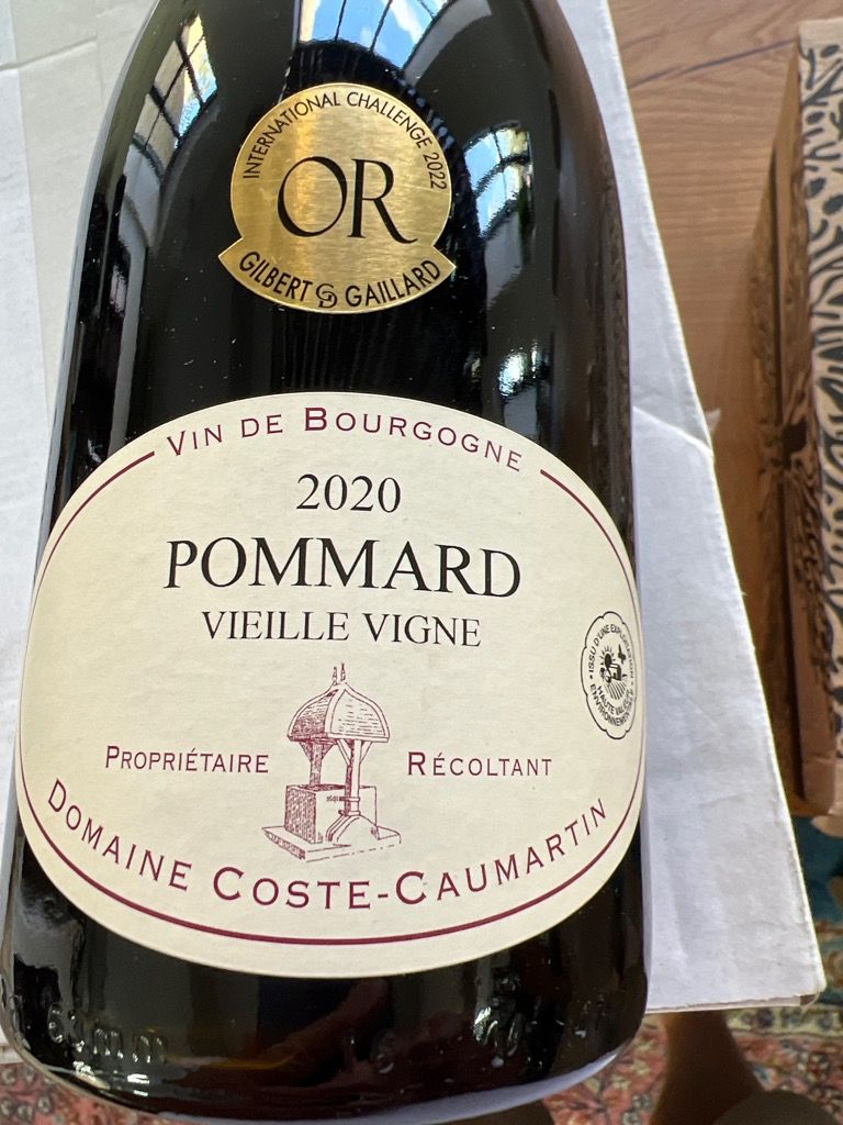 2017 Domaine Coste-Caumartin Pommard Vieille Vigne, France, Burgundy ...