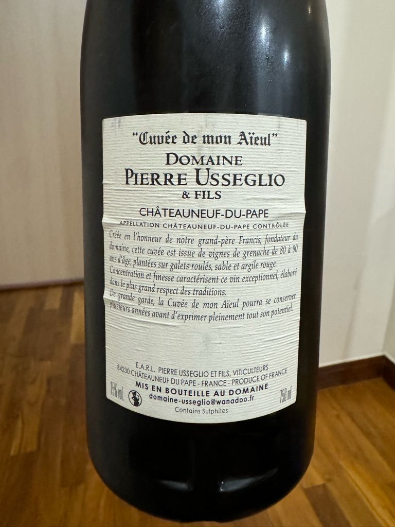 2009 Domaine Pierre Usseglio & Fils Châteauneuf-du-Pape Cuvée de