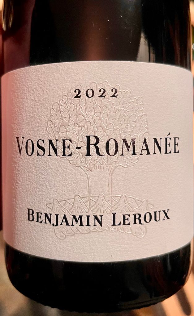 2022 Benjamin Leroux Vosne-Romanée - CellarTracker