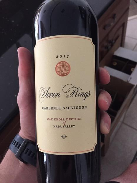 2017 Seven Rings Cabernet Sauvignon Oak Knoll District, USA, California ...