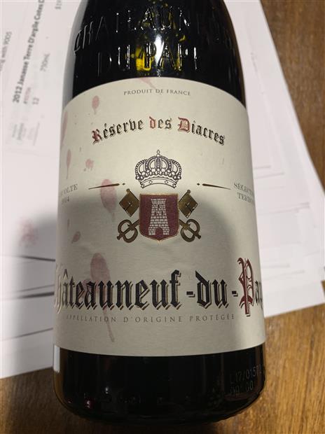 2018 Maison Desvignes Châteauneuf-du-Pape Réserve des 2018 Maison Desvignes Châteauneuf-du-Pape Réserve des