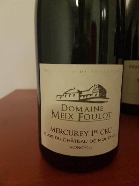 DOMAINE DU MEIX FOULOT 1ER CRU CLOS DU CHATEAU DE MONTAIGU