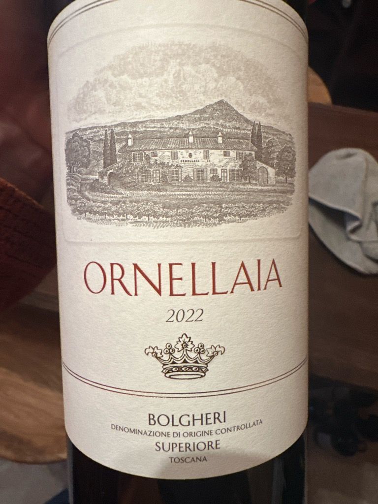2022 Tenuta dell'Ornellaia Bolgheri Superiore Ornellaia
