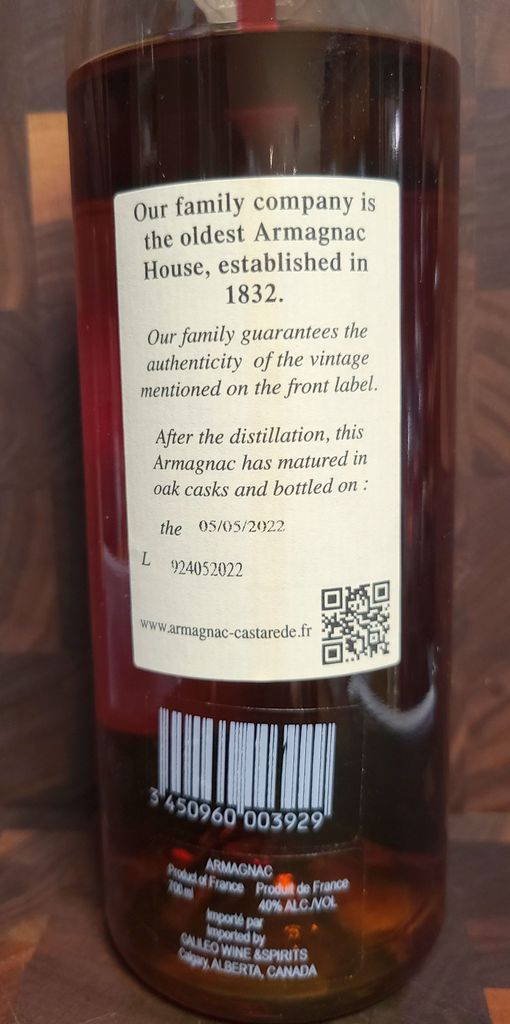 1979 Castarede Bas Armagnac - CellarTracker