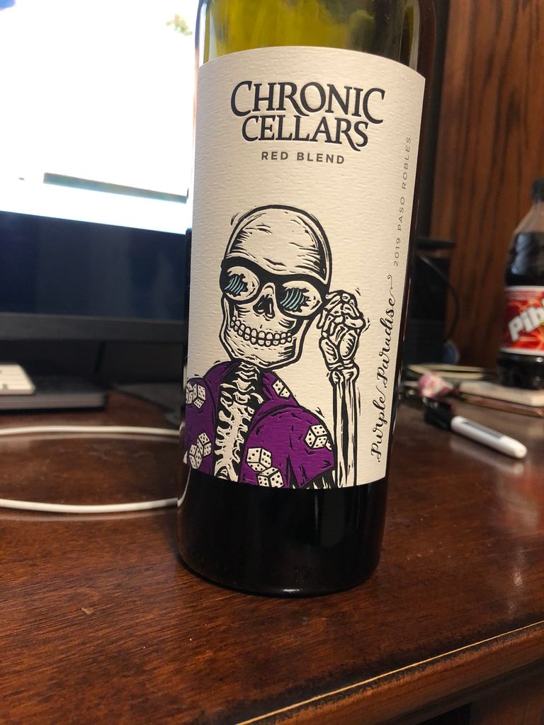 2019 Chronic Cellars Purple Paradise, USA, California, Central Coast, Paso Robles CellarTracker