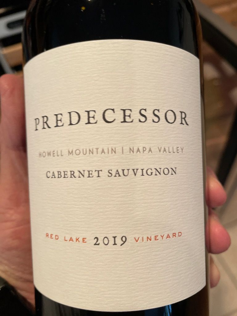 2019 Predecessor Cabernet Sauvignon Red Lake Vineyard, USA, California ...