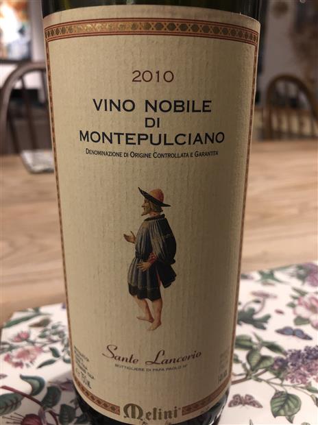 2004 Melini Sante Lancerio Vino Nobile di Montepulciano, Italy, Tuscany ...