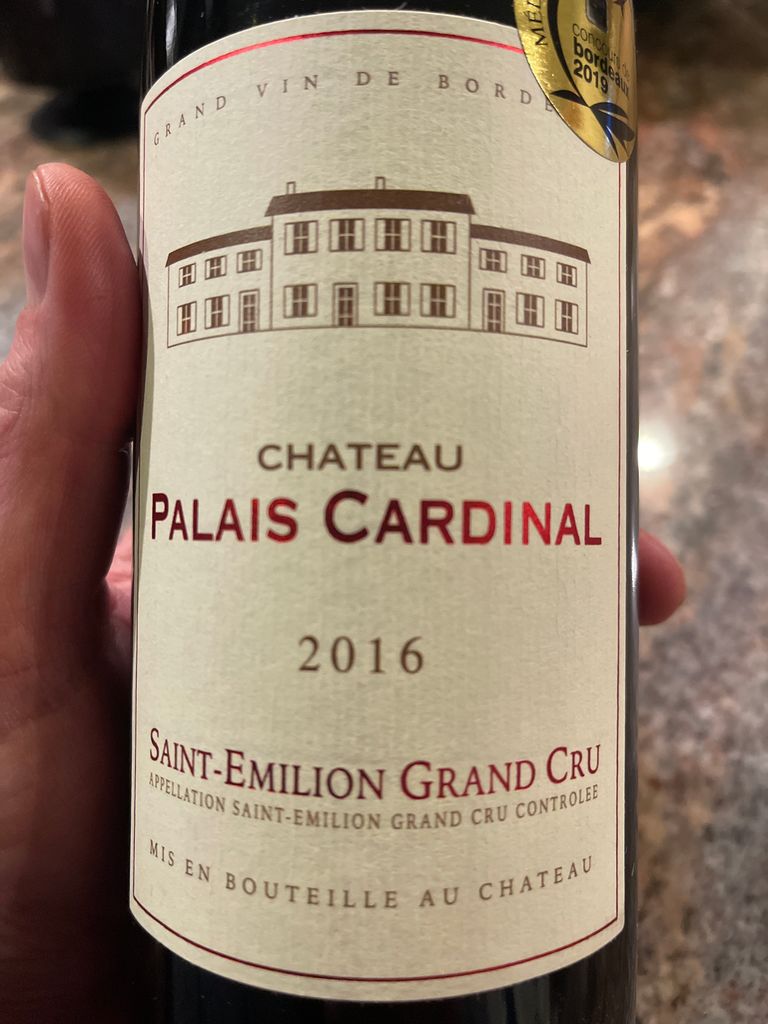 2015 Château Palais Cardinal Le Palatin de Château Palais Cardinal, France, Bordeaux, Libournais, St. Émilion Grand Cru - CellarTracker