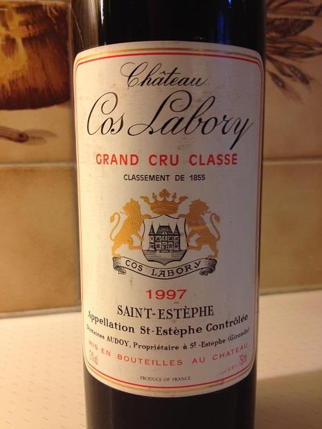 1997 Château Cos Labory, France, Bordeaux, Médoc, St. Estèphe ...