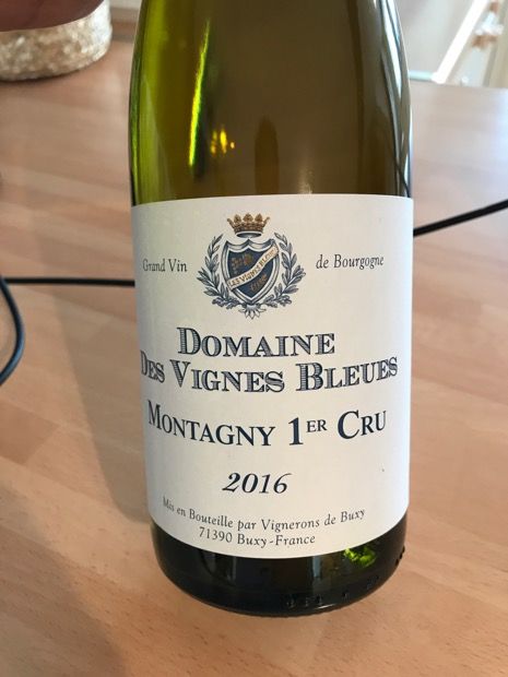 2019 Vignerons De Buxy Montagny 1er Cru Blanc, France, Burgundy, Côte ...