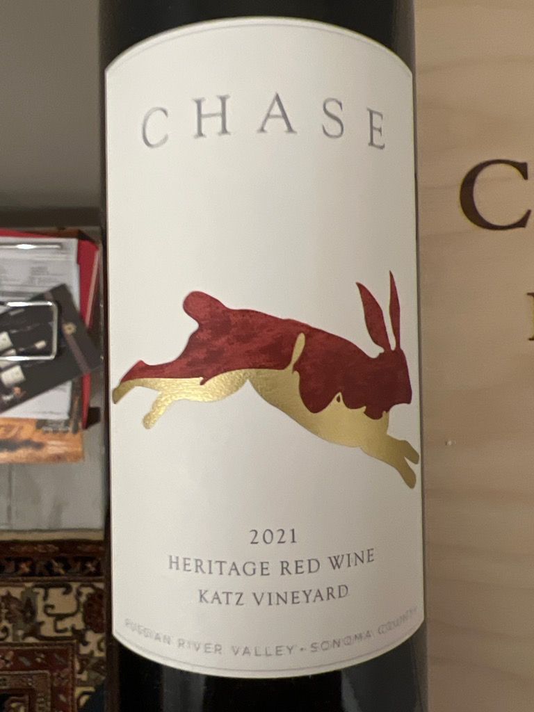 2021 Chase Heritage Red Wine Katz Vineyard, USA, California, Sonoma ...