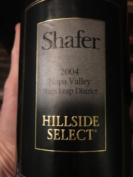 2005 Shafer Cabernet Sauvignon Hillside Select - CellarTracker