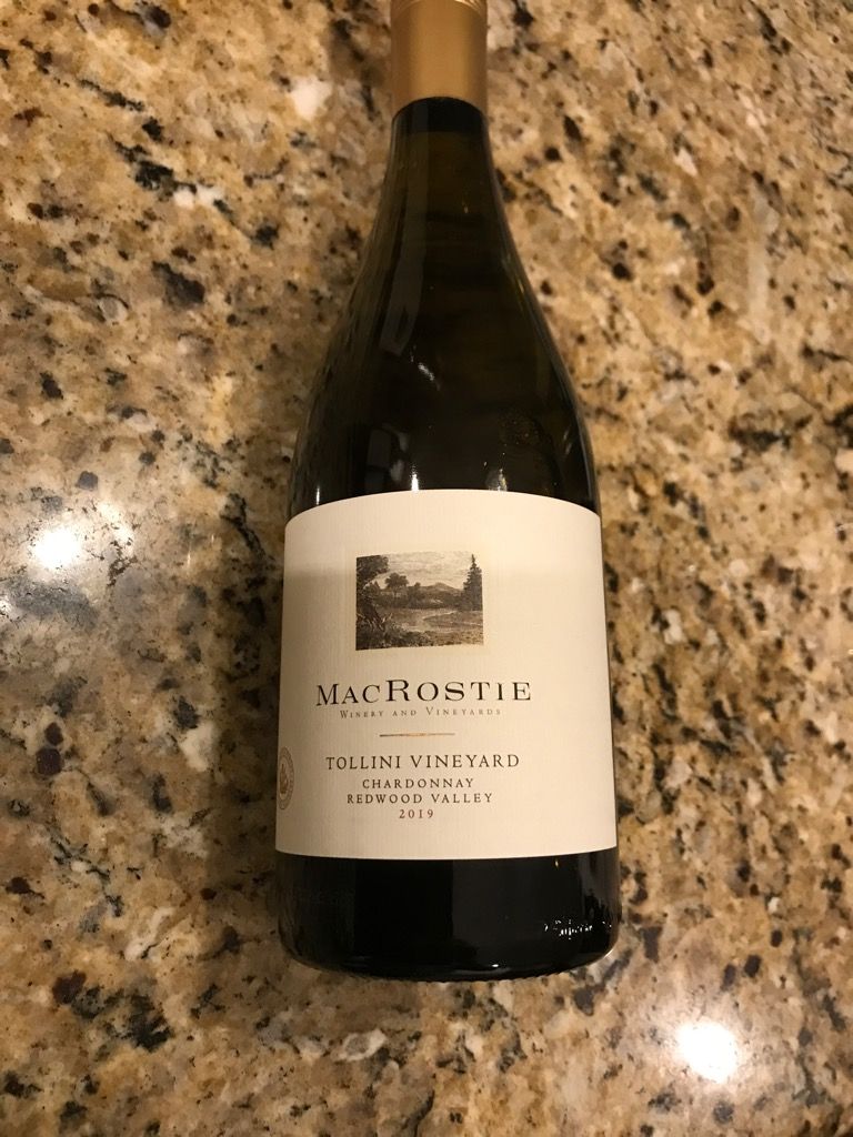 2019 MacRostie Chardonnay Tollini Vineyard, USA, California, North ...