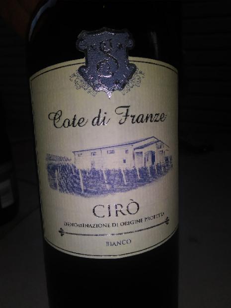 2017 Cote di Franze Cir Bianco CellarTracker