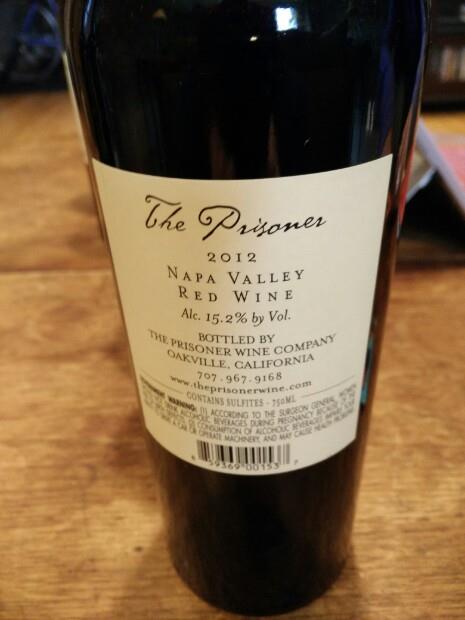 prisoner wine label