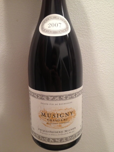 2007 Jacques-Frédéric Mugnier Musigny - CellarTracker 2007 Jacques-Frédéric Mugnier Musigny - CellarTracker