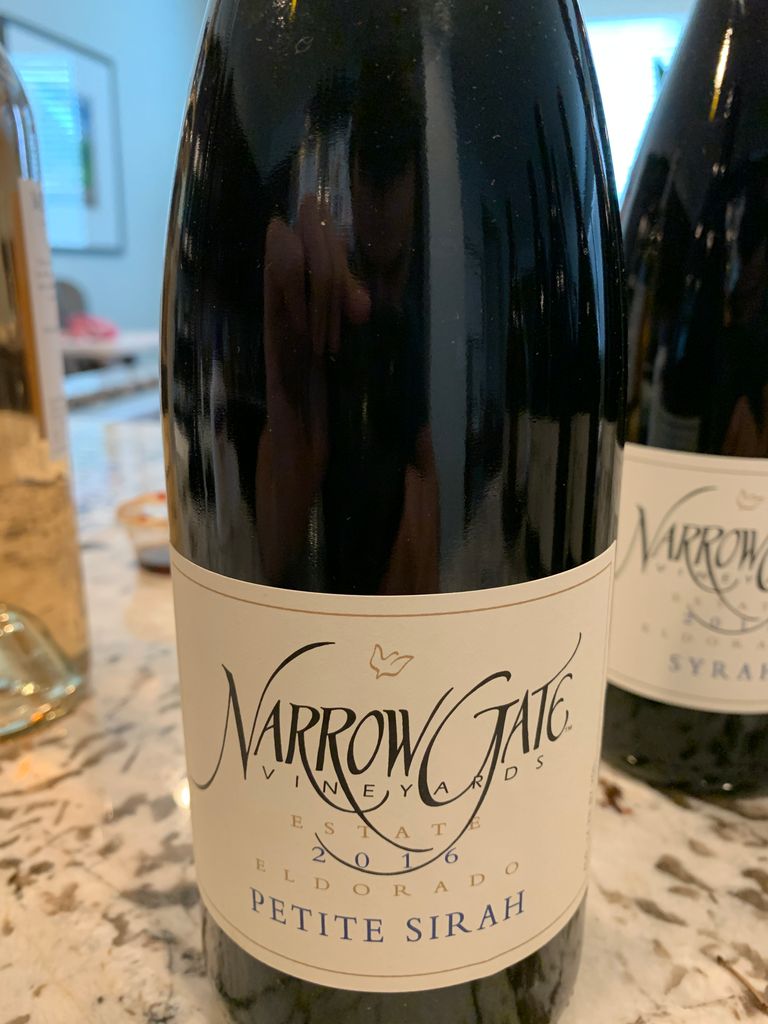 2016 Narrow Gate Vineyards Petite Sirah, USA, California, Sierra