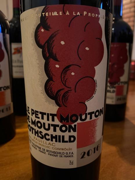 2016 Le Petit Mouton de Mouton Rothschild, France, Bordeaux, Médoc