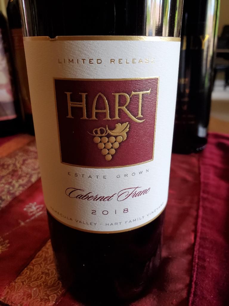 2018 Hart Winery Cabernet Franc Rosé Of Cabernet Franc Hart Family 